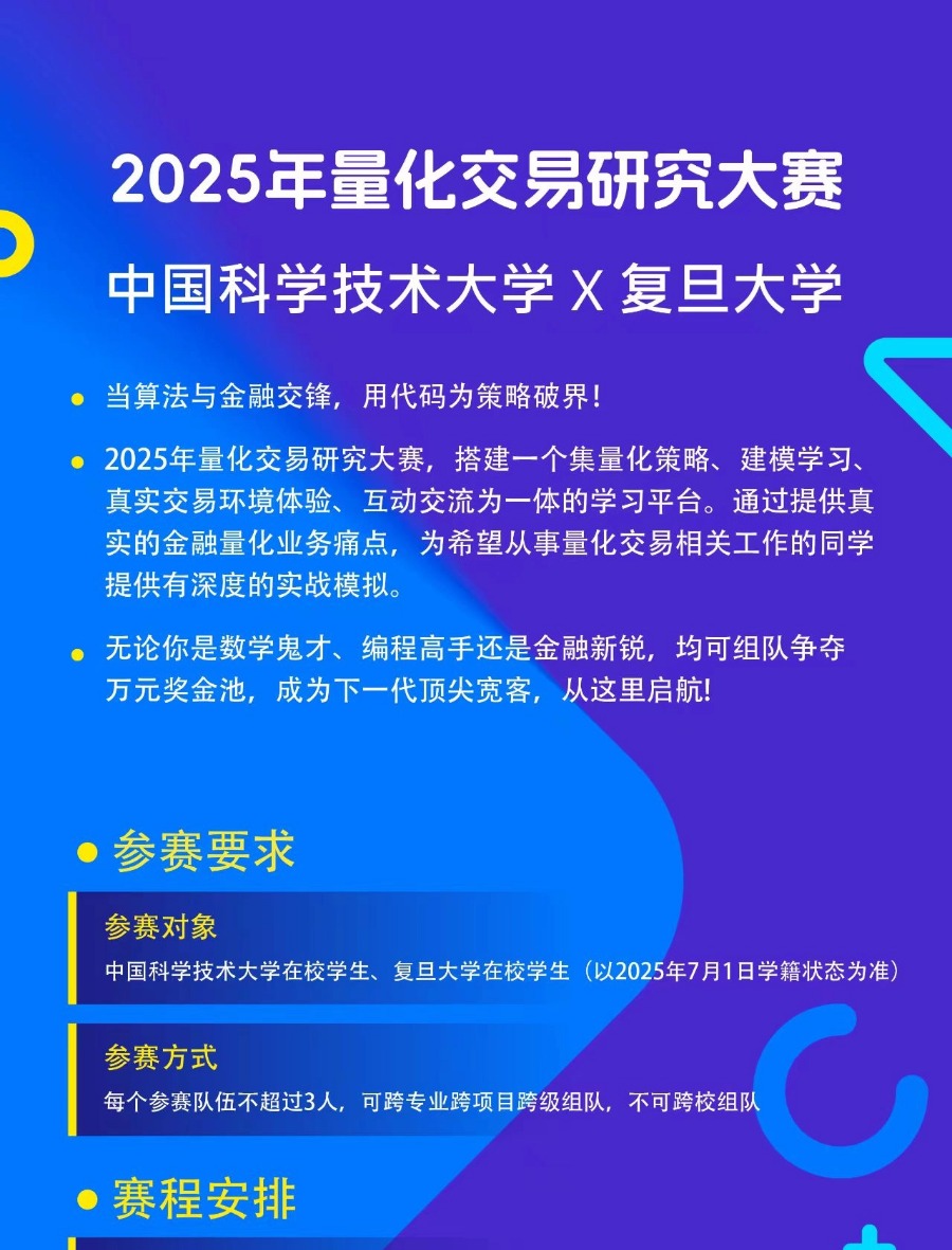 2025年量化交易研究大赛启动